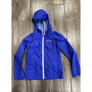 Columbia Girls People Windbreaker Lightweight Coat Full Zip Hooded Size S